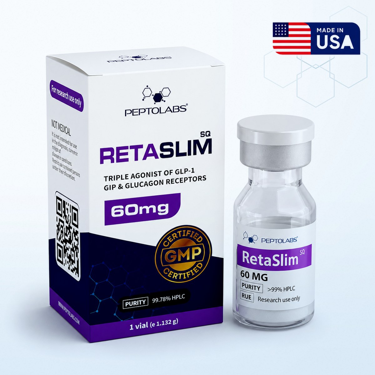 Ретатрутід - RetaSlim 60мг - PeptoLabs